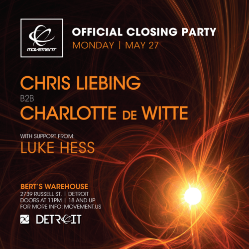 5.27.19 Chris Liebing / Charlotte De Witte - Berts Warehouse